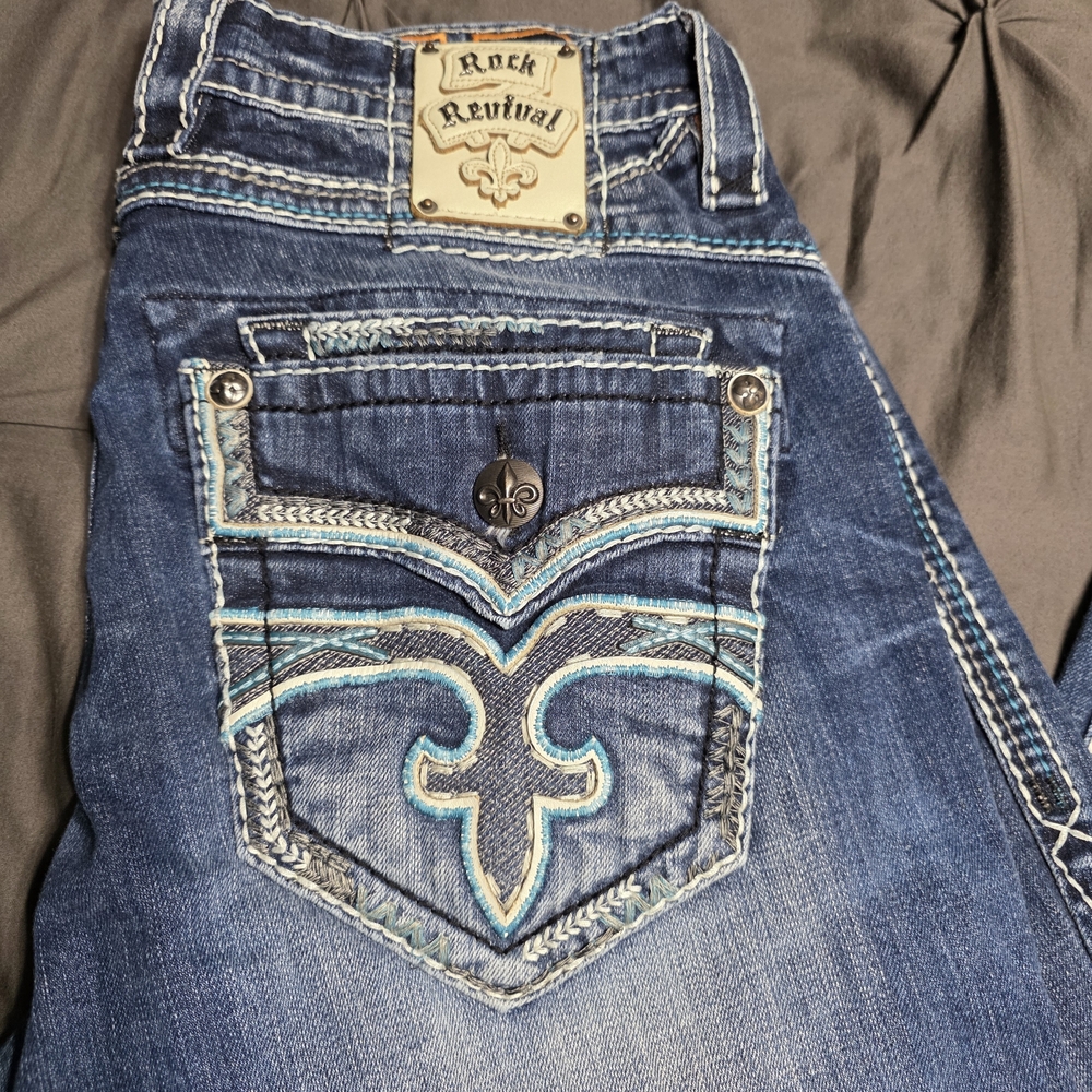 Rock Revival Blue Denim Jeans